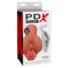 Мастурбатор вагина и анус Pipedream PDX Plus Pick Your Pleasure Stroker, загорелый цена и информация | Куклы / Мастурбаторы | kaup24.ee