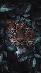 Алмазная мозаика леопард с зелеными глазами 40х60 см цена и информация | Алмазная мозаика | kaup24.ee