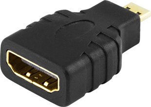 Адаптер Deltaco HDMI-24 - Micro HDMI T цена и информация | Адаптер Aten Video Splitter 2 port 450MHz | kaup24.ee