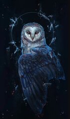 Алмазная мозаика синяя сова 30х50 см цена и информация | Алмазная мозаика | kaup24.ee
