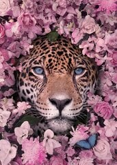 Алмазная мозаика леопард и цветы 40х50 см цена и информация | Алмазная мозаика | kaup24.ee