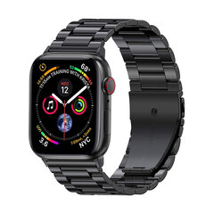 Apple Watch roostevaba teras rihm – Must 42/44/45 mm hind ja info | Nutikellade ja nutivõrude tarvikud | kaup24.ee