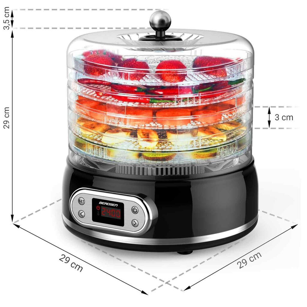 Toidukuivati ​​seentele ja puuviljadele, 10L., 400W hind ja info | Toidukuivatid | kaup24.ee