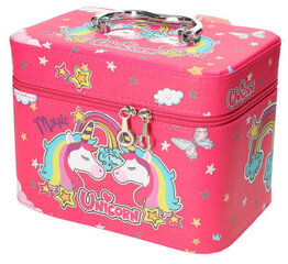 Ükssarvikutega kosmeetikakohver, roosa, M hind ja info | Tüdrukute mänguasjad | kaup24.ee