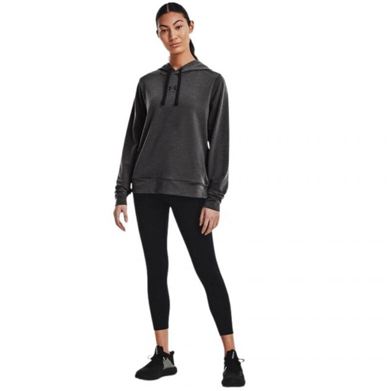 Naiste dressipluus Under Armour Rival Terry Hoodie 1369855 010, grafiitvärvid hind ja info | Naiste spordiriided | kaup24.ee