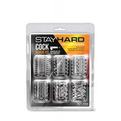 Stay hard cock sleeve kit clear цена и информация | Эрекционные кольца, насадки на пенис | kaup24.ee