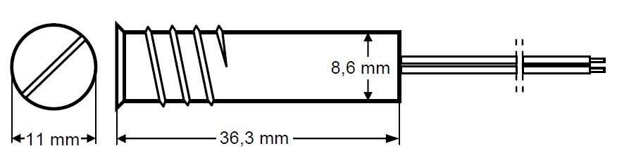 Silindriline magnetühendus K-3 SATEL цена и информация | Valvesüsteemid, kontrollerid | kaup24.ee