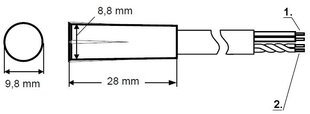 Külgmine magnetühendus S-2-BR SATEL hind ja info | Valvesüsteemid, kontrollerid | kaup24.ee