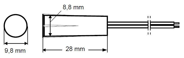 Silindriline magnetühendus K-2 SATEL hind ja info | Valvesüsteemid, kontrollerid | kaup24.ee