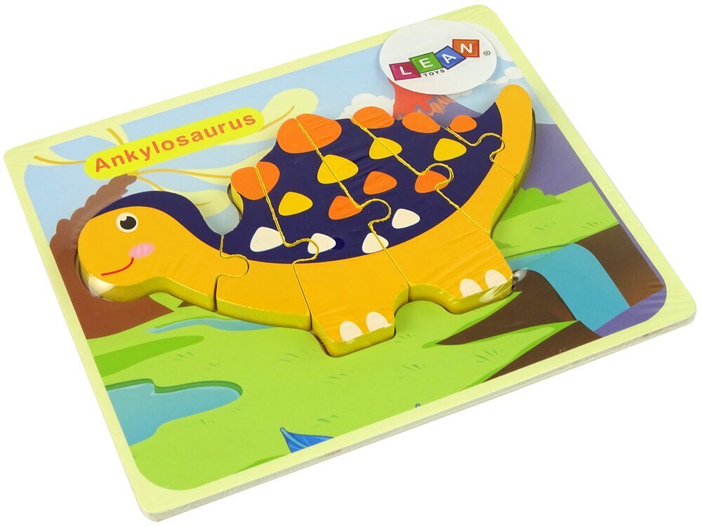 Puidust puzzle - Dinosaurus hind ja info | Imikute mänguasjad | kaup24.ee