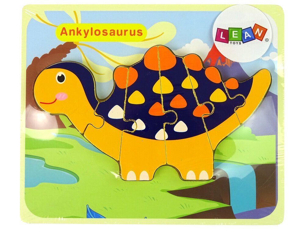 Puidust puzzle - Dinosaurus hind ja info | Imikute mänguasjad | kaup24.ee