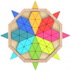 Восьмиугольная деревянная головоломка - мозаика цена и информация | Пазлы | kaup24.ee