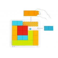 Värvilised klotsid puzzle - Tooky Toy hind ja info | Imikute mänguasjad | kaup24.ee