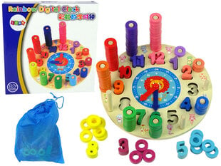 Цветные деревянные часы цена и информация | Развивающие игрушки и игры | kaup24.ee
