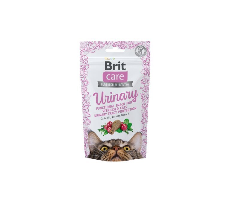 Brit Care Cat Snack Urinary maiused kassile 50g цена и информация | Maiustused kassidele | kaup24.ee