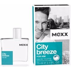 Mexx City Breeze For Him дезодорант для мужчин 75 мл цена и информация | Парфюмированная косметика для мужчин | kaup24.ee