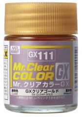 Mr.Hobby - Mr.Color GX akrüülvärv Clear Gold, 18 ml, GX-111 hind ja info | Kunstitarbed, voolimise tarvikud | kaup24.ee