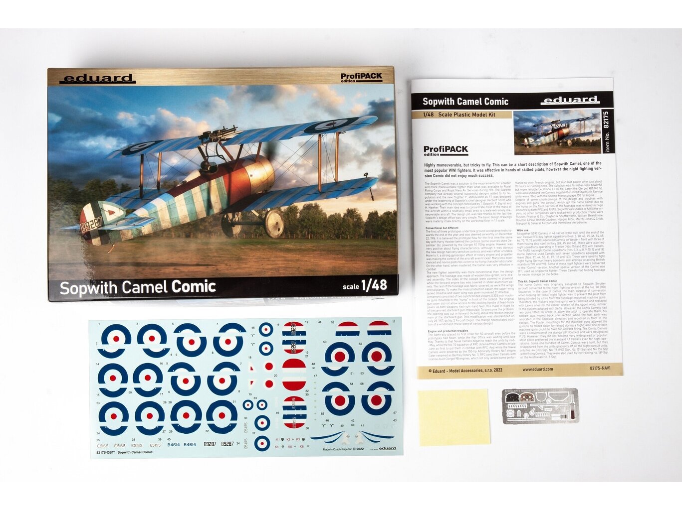 Eduard - Sopwith Camel Comic ProfiPACK Edition, 1/48, 82175 hind ja info | Klotsid ja konstruktorid | kaup24.ee