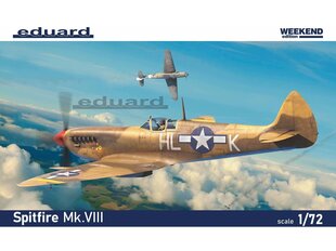 Eduard - Spitfire Mk.VIII WEekend edition, 1/72, 7462 hind ja info | Klotsid ja konstruktorid | kaup24.ee