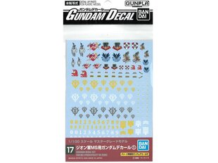 Bandai - Gundam Decal No.17 (MG) Decals for MS (Principality of Zeon) 1, 1/100, 57489 hind ja info | Klotsid ja konstruktorid | kaup24.ee