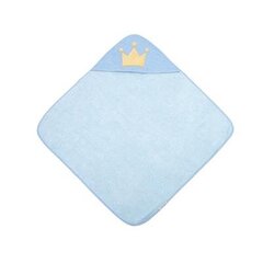 Kapuutsiga rätik Canpol Babies King, 26/800, 85x85cm, sinine цена и информация | Maudynių prekės | kaup24.ee