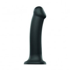 Strap-on-me - semi-realistic dual density bendable dildo black s цена и информация | Вибраторы | kaup24.ee