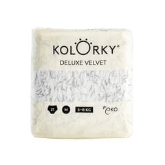 Mähkmed KOLORKY "DELUX Velvet", M (5-8 kg), 21 tk. цена и информация | Подгузники | kaup24.ee