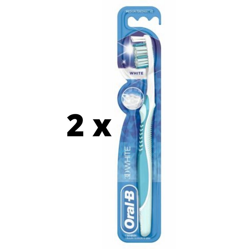 Hambahari Oral-B Advantage 3DW 40, Medium, 2 tk цена и информация | Suuhügieen | kaup24.ee