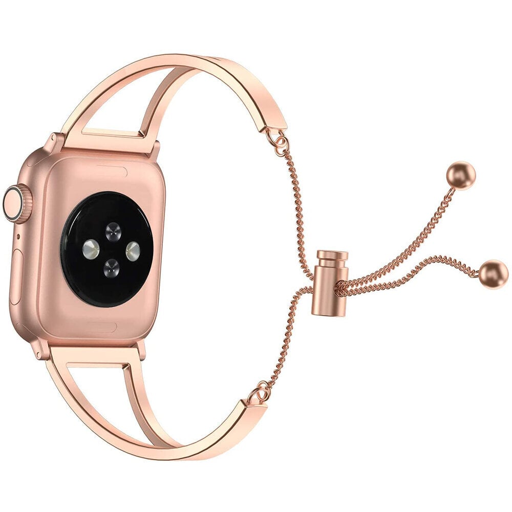 Kellarihm Apple Watch Cuff – Roosa Kuld 38/40/41 mm hind ja info | Nutikellade ja nutivõrude tarvikud | kaup24.ee