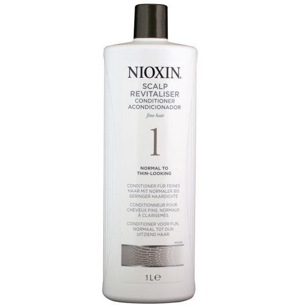 Palsam Nioxin System 1 Conditioner - Skin revitalizer for fine, slightly thinning natural hair 1000ml hind ja info | Juuksepalsamid | kaup24.ee