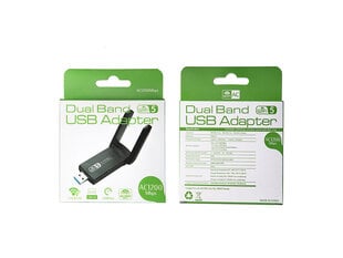 Wi-Fi võrgukaart wifi usb adapter 1200 mbps topelt hind ja info | USB jagajad, adapterid | kaup24.ee