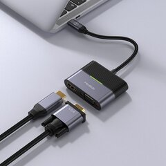 Mcdodo Переходник-адаптер USB-C на VGA + HDMI 4K цена и информация | Адаптеры и USB-hub | kaup24.ee