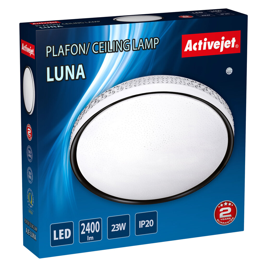 Moodne LED laeplafond Activejet LUNA 23W цена и информация | Süvistatavad ja LED valgustid | kaup24.ee