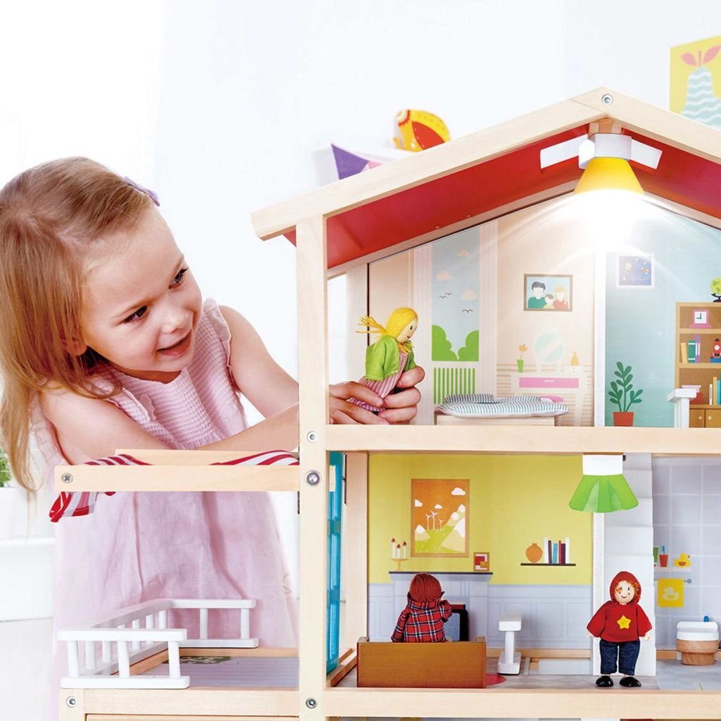 Hape Dollhouse Doll Family Mansion E3405 hind ja info | Tüdrukute mänguasjad | kaup24.ee