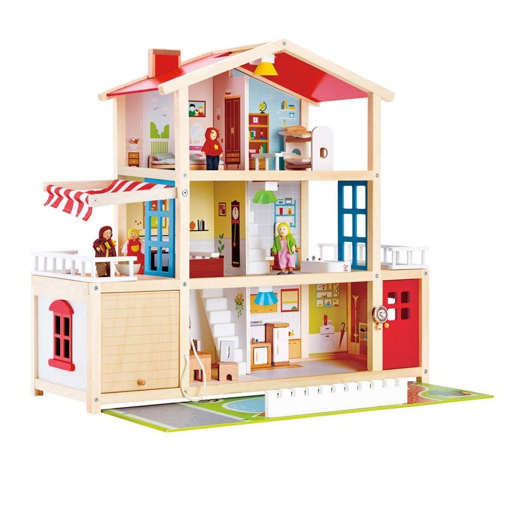 Hape Dollhouse Doll Family Mansion E3405 hind ja info | Tüdrukute mänguasjad | kaup24.ee