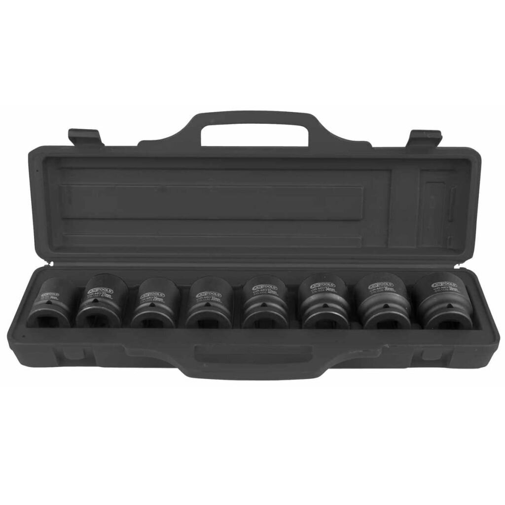 418158 KS Tools Eight Piece Hexagon Impact Socket Set Short 3/4" 515.0210 цена и информация | Käsitööriistad | kaup24.ee