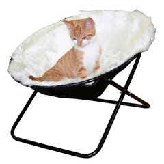 415650 Kerbl Cat Bed "Sharon" White 50 cm 82593 цена и информация | Лежаки, домики | kaup24.ee