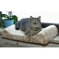 415654 Kerbl Windowsill Cat Bed Beige 36x56 cm 82656 hind ja info | Pesad, padjad | kaup24.ee