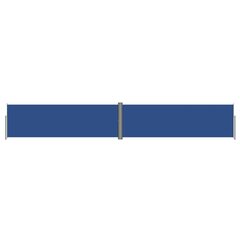 vidaXL lahtitõmmatav külgsein, sinine, 160 x 1000 cm цена и информация | Зонты, маркизы, стойки | kaup24.ee