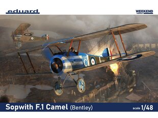 Сборная пластиковая модель Eduard - Sopwith F.1 Camel (Bentley) Weekend edition, 1/48, 8485 цена и информация | Конструкторы и кубики | kaup24.ee