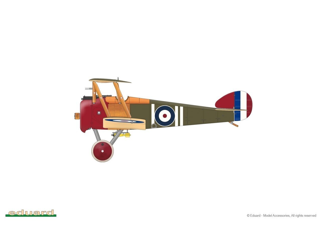 Eduard - Sopwith F.1 Camel (Bentley) Weekend edition, 1/48, 8485 цена и информация | Klotsid ja konstruktorid | kaup24.ee