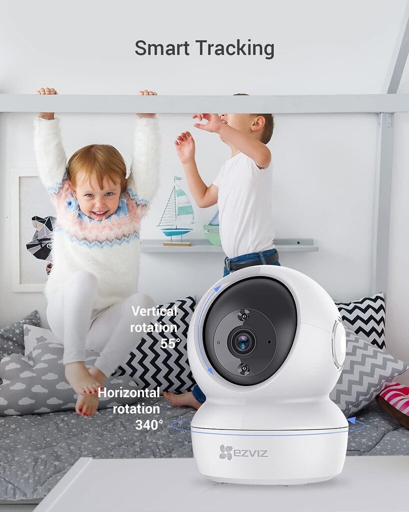 Mobiilne lapsehoidja EZVIZ WiFi IP-kaamera siseruumides 1080P kahesuunalise heli, 360° ja öise nägemisega hind ja info | Beebimonitorid | kaup24.ee