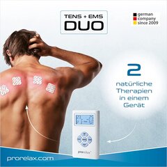 Tens/Ems elektrostimulaator ProRelax Duo Comfort hind ja info | Massaažiseadmed | kaup24.ee