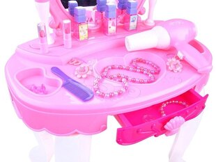 Игрушечный туалетный столик с аксессуарами для девочки, розовый цена и информация | Игрушки для девочек | kaup24.ee