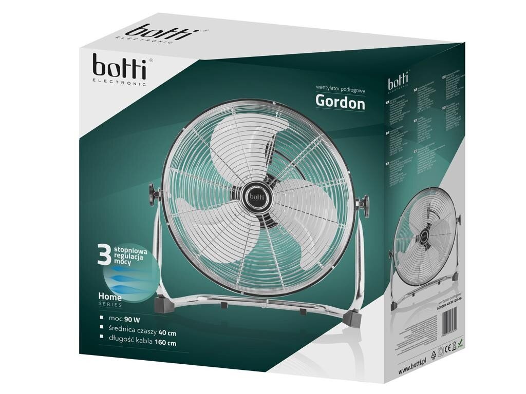 Võimas ventilaator Gordon Botti, 40 cm hind ja info | Ventilaatorid | kaup24.ee