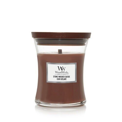 WoodWick lõhnaküünal Stone Washed Suede Vase, 609.0g hind ja info | Küünlad, küünlajalad | kaup24.ee