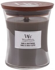 WoodWick lõhnaküünal Sand&Driftwood, 85 g цена и информация | Подсвечники, свечи | kaup24.ee