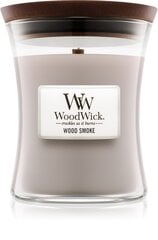 WoodWick lõhnaküünal Wood Smoke, 85 g цена и информация | Подсвечники, свечи | kaup24.ee