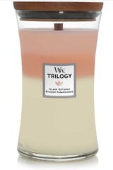 WoodWick Island Getaway Trilogy Vase (holiday on the island) - Scented candle 609.5g цена и информация | Подсвечники, свечи | kaup24.ee