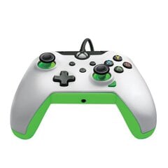 PDP Wired Controller Xbox Series X White - Neon (Green) hind ja info | Mängukonsoolide lisatarvikud | kaup24.ee